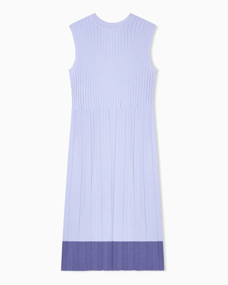 Emporio Armani Abito in maglia trama plissé Viola
