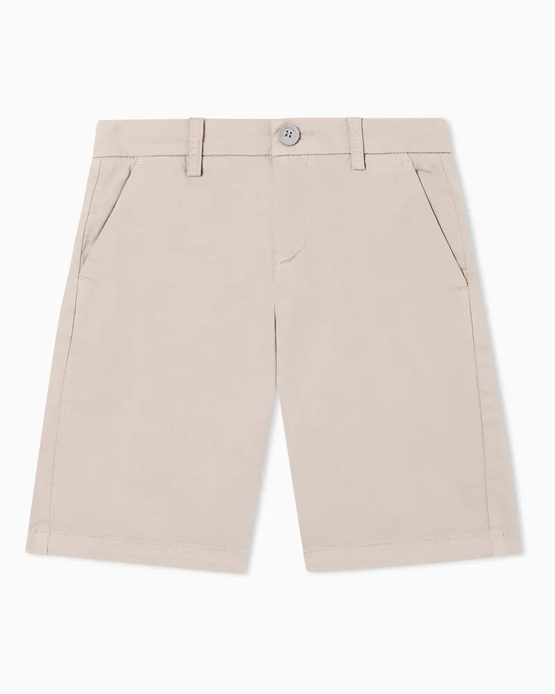 Emporio Armani Bermuda chino in cotone Beige