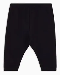 Emporio Armani OFFICIAL STORE Leggings In Jersey Stretch Con Logo Blu