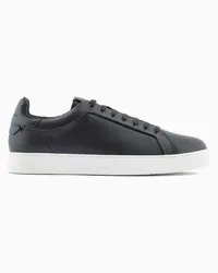 Emporio Armani OFFICIAL STORE Sneakers In Pelle Soft Nero