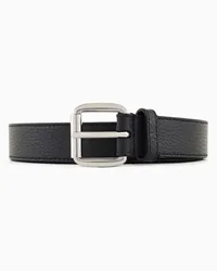 Emporio Armani OFFICIAL STORE Cintura In Pelle Liscia Nero