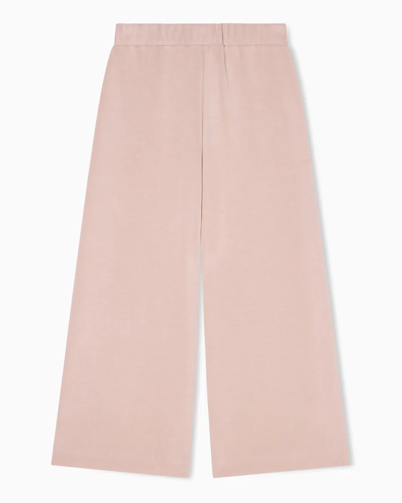 Emporio Armani Pantaloni palazzo in cupro Rosa