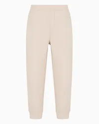 Emporio Armani OFFICIAL STORE Pantaloni Jogger In Jersey Misto Lyocell Beige