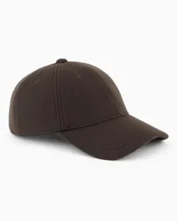 Emporio Armani OFFICIAL STORE Cappello Da Baseball In Panno Di Lana Militare