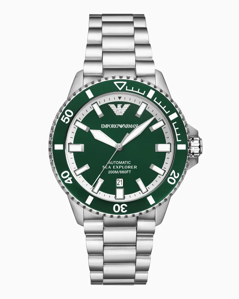 Emporio Armani Orologio automatico Sea Explorer in acciaio inossidabile Multicolore