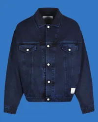 Emporio Armani OFFICIAL STORE Giacca In Denim Effetto Marmorizzato Capsule Black Blue Asv Blu