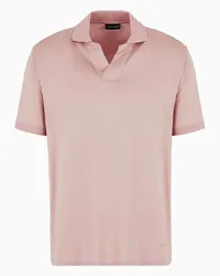 Emporio Armani OFFICIAL STORE Polo In Jersey Misto Lyocell Asv Rosa