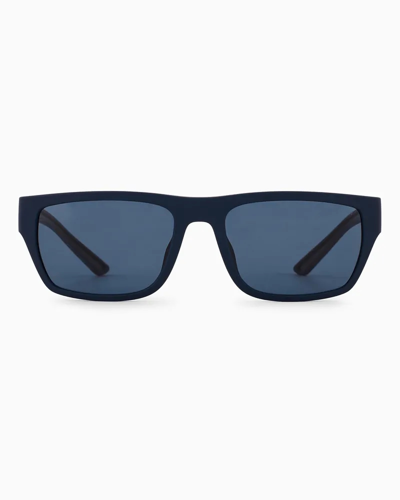 Emporio Armani Occhiali da sole da uomo forma rettangolare 