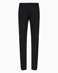 Emporio Armani OFFICIAL STORE Pantaloni Chino In Cotone Stretch Nero