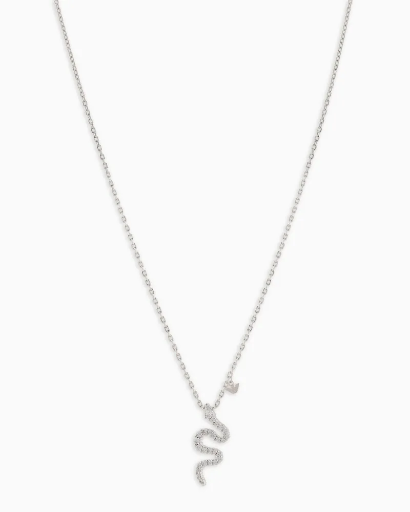 Emporio Armani Collana con pendente in argento sterling Multicolore