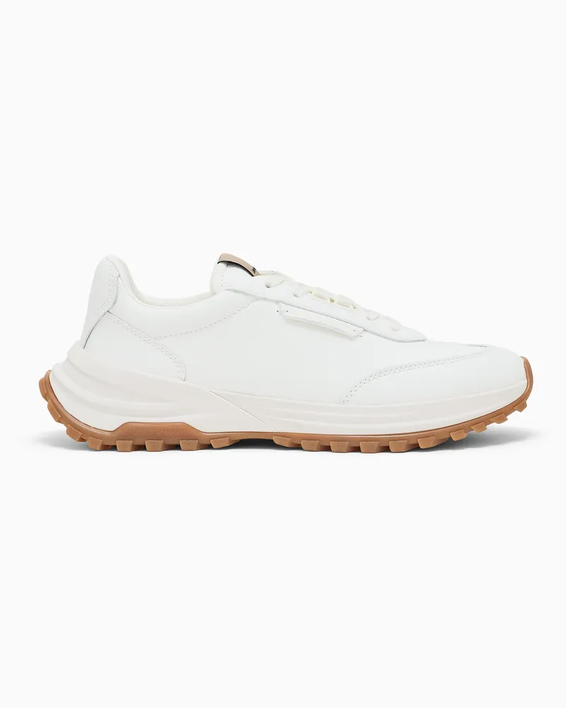 Emporio Armani Sneakers finish martellato capsule Boteh Bianco