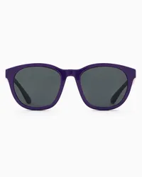 Emporio Armani OFFICIAL STORE Occhiali Da Sole Junior Forma Phantos Con Lenti Clip-on Lilla