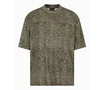 OFFICIAL STORE T-shirt Over Fit In Jersey Misto Lyocell Fantasia Camouflage Asv