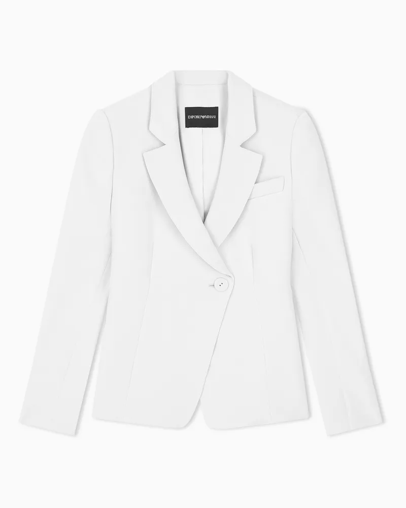 Emporio Armani Giacca foderata con bottoni sul davanti e al fondo manica Grigio