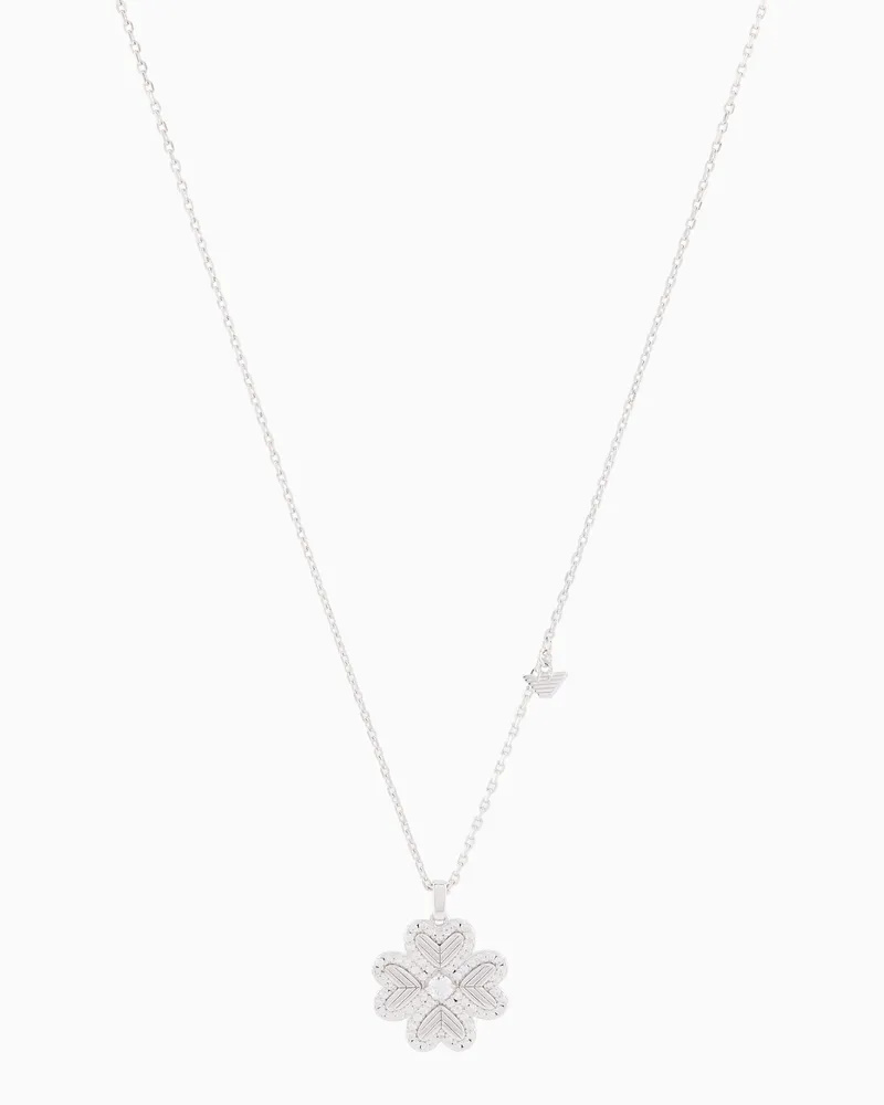 Emporio Armani Collana con ciondolo in argento sterling Multicolore