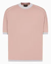 Emporio Armani OFFICIAL STORE Maglia In Misto Lyocell E Lana Vergine Asv Rosa