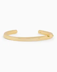 Emporio Armani OFFICIAL STORE Bracciale Rigido In Ottone Color Oro Oro