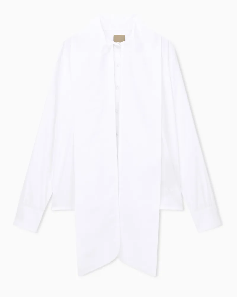Emporio Armani Camicia collo foulard Capsule Boteh Bianco
