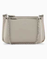 Emporio Armani OFFICIAL STORE Mini Bag Doppia A Tracolla Stampa Cervo Grigio