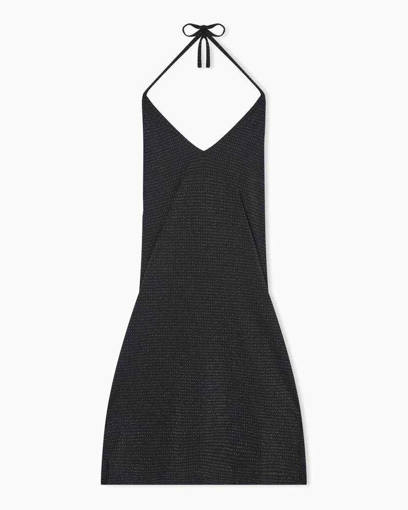 Emporio Armani Abito beachwear in lycra con lurex Nero