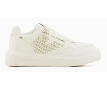 OFFICIAL STORE Sneakers In Pelle Con Aquila 3d