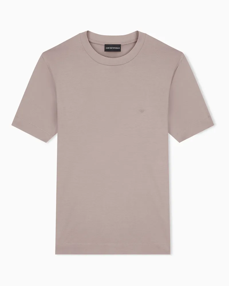 Emporio Armani T-shirt in jersey misto lyocell Travel Essential Beige