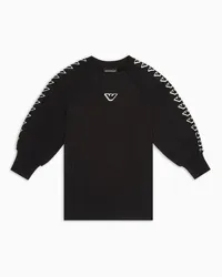 Emporio Armani OFFICIAL STORE Abito In Felpa Con Grafica Aquile Ea Crew Nero