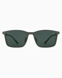 Emporio Armani OFFICIAL STORE Occhiali Da Sole Da Uomo Forma Rettangolare Verde