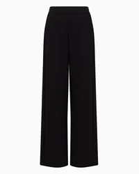 Emporio Armani OFFICIAL STORE Pantaloni A Vita Elastica In Double Jersey Nero