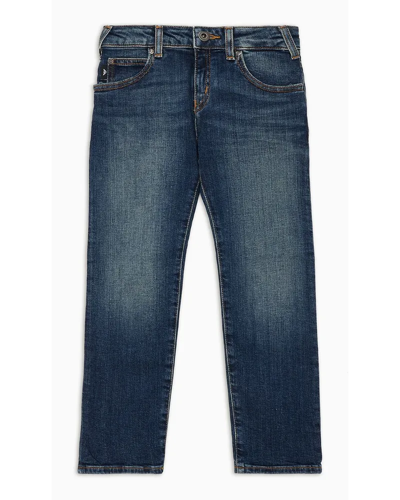 Emporio Armani OFFICIAL STORE Jeans J45 In Denim Stone Washed Blu