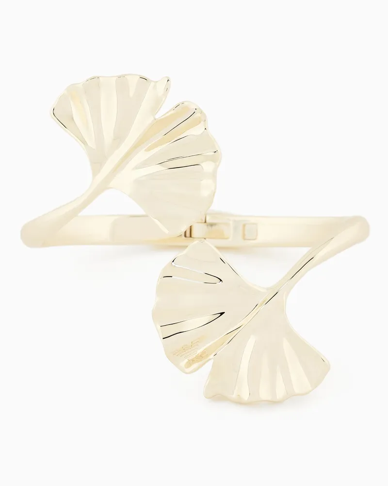 Emporio Armani Bracciale rigido in ottone color oro Multicolore