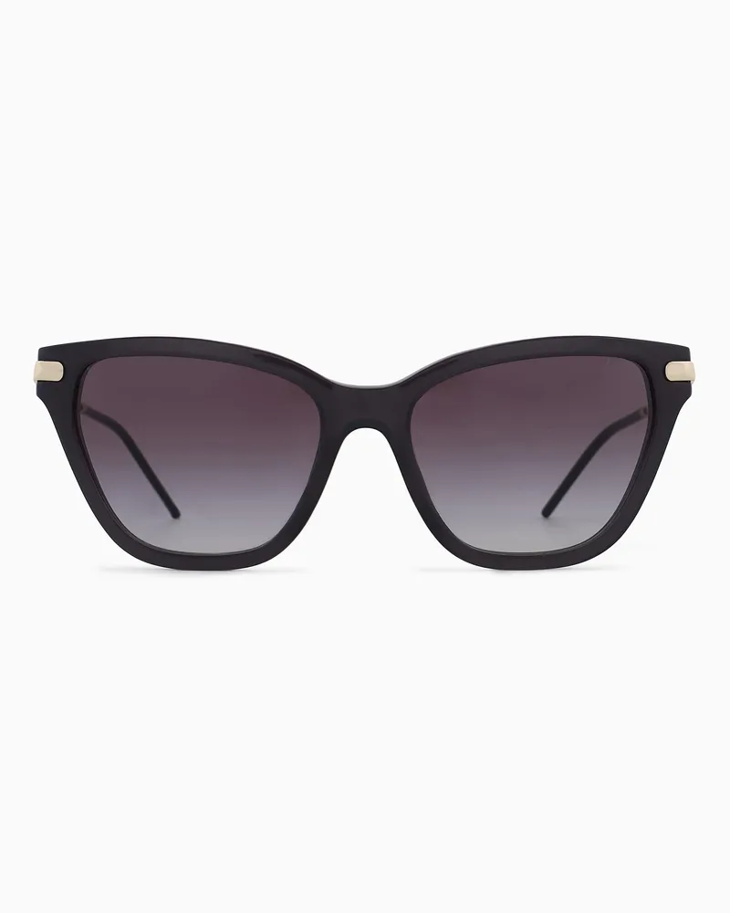 Emporio Armani Occhiali da sole da donna forma cat eye Asia fit Oro