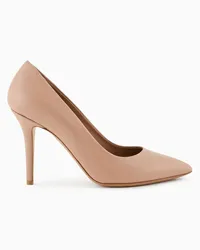 Emporio Armani OFFICIAL STORE Décolleté In Pelle Con Tacco A Stiletto Nude