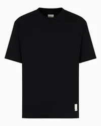 Emporio Armani OFFICIAL STORE T-shirt In Jersey Americano Organico Asv Capsule Nero