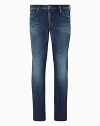 Emporio Armani OFFICIAL STORE Jeans J06 Slim Fit In Comfort Denim Con Effetto Bleaching Blu