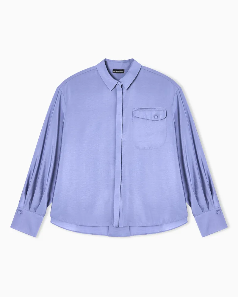 Emporio Armani Camicia in tecno rayon Viola