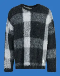 Emporio Armani OFFICIAL STORE Maglione In Misto Alpaca Capsule Black Blue Asv Fantasia