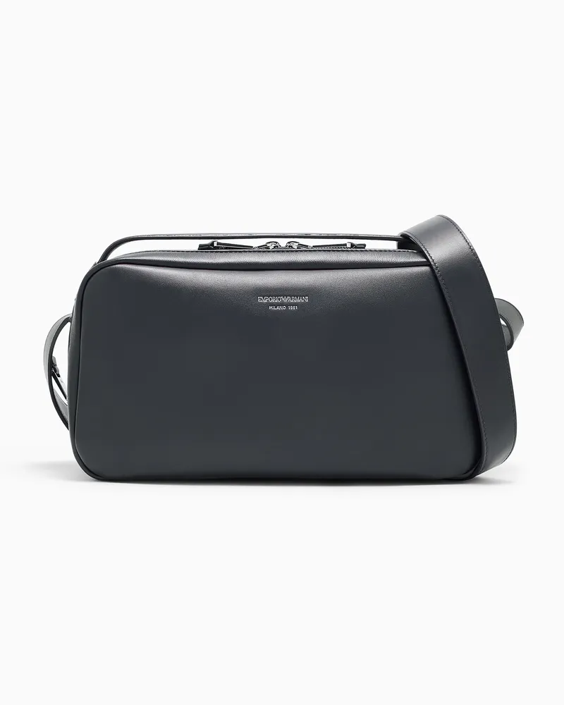 Emporio Armani Bauletto con tracolla in nappa Nero