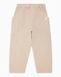 Emporio Armani OFFICIAL STORE Pantaloni A Vita Elastica In Velluto A Coste Beige