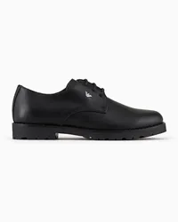 Emporio Armani OFFICIAL STORE Derby In Pelle Nero