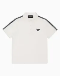 Emporio Armani OFFICIAL STORE Polo In Jersey Pima Con Tape Logo Bianco