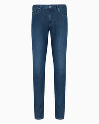 Emporio Armani OFFICIAL STORE Jeans J06 Slim Fit In Denim 8 Oz Washed Effetto Used Blu