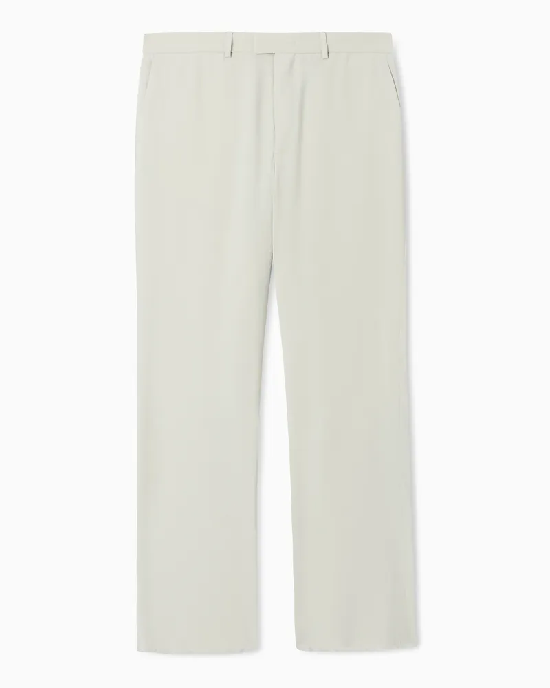 Emporio Armani Pantaloni in tela mano pesca Icon Beige