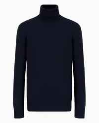 Emporio Armani OFFICIAL STORE Dolcevita In Puro Cashmere Blu