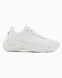 Emporio Armani OFFICIAL STORE Sneakers In Nappa Matelassé Bianco