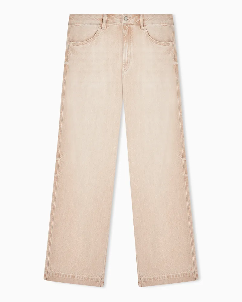 Emporio Armani Jeans in denim lavato Eagle Club Beige