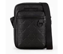 OFFICIAL STORE Crossbody In Pelle Embossed Eagle All Over