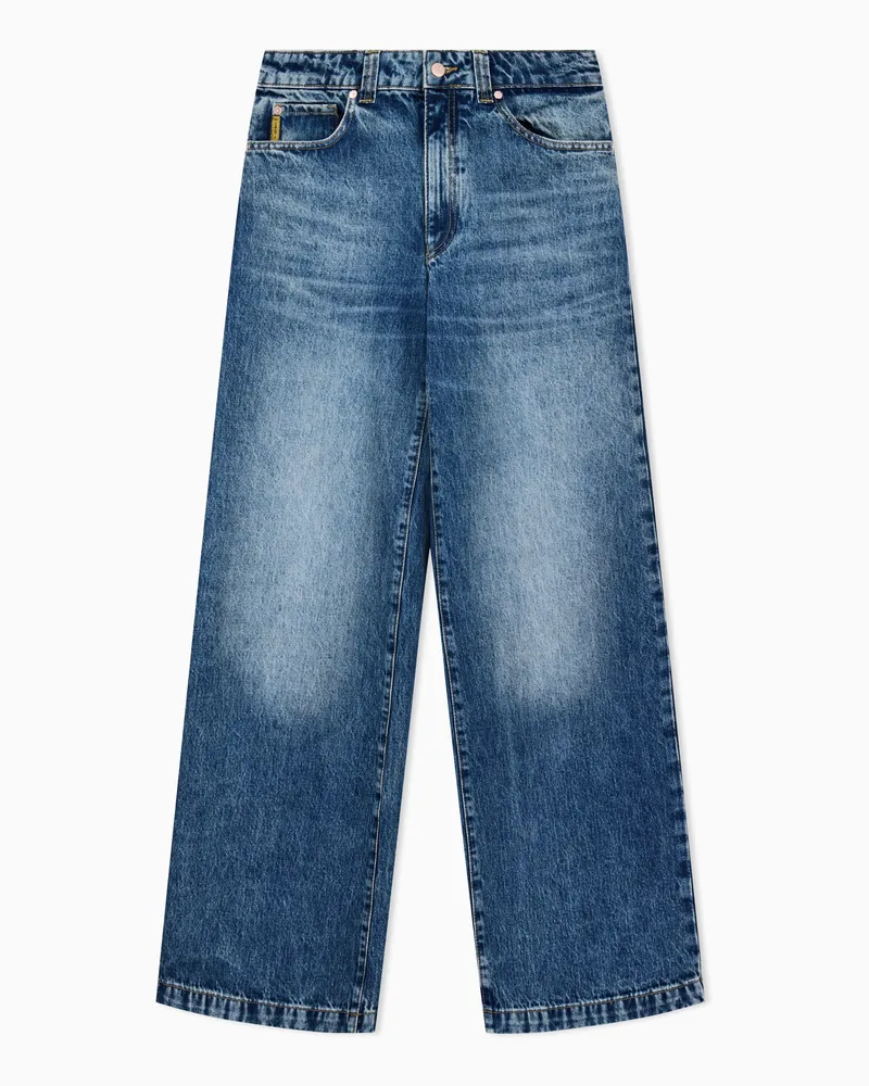 Emporio Armani Jeans J4J straight fit in denim Armani Jeans Blu