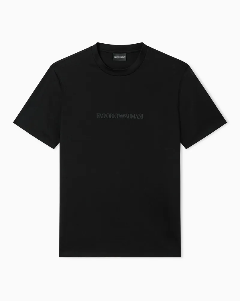 Emporio Armani T-shirt Essential in jersey di cotone pima slim fit Nero