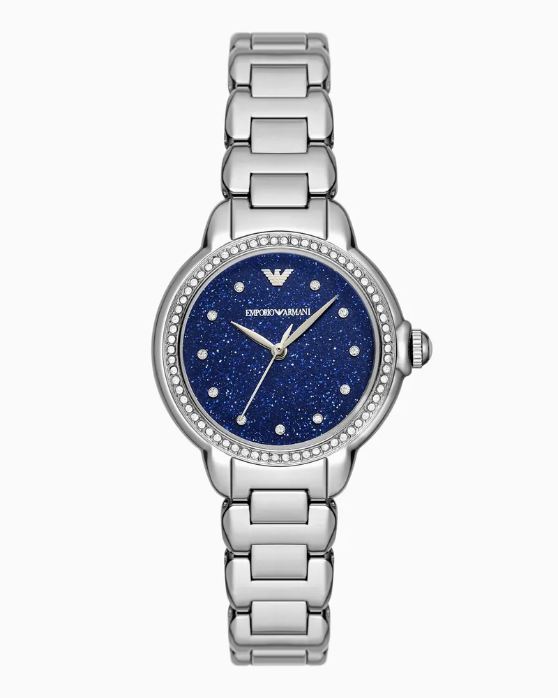 Emporio Armani Orologio a tre lancette in acciaio inossidabile Multicolore